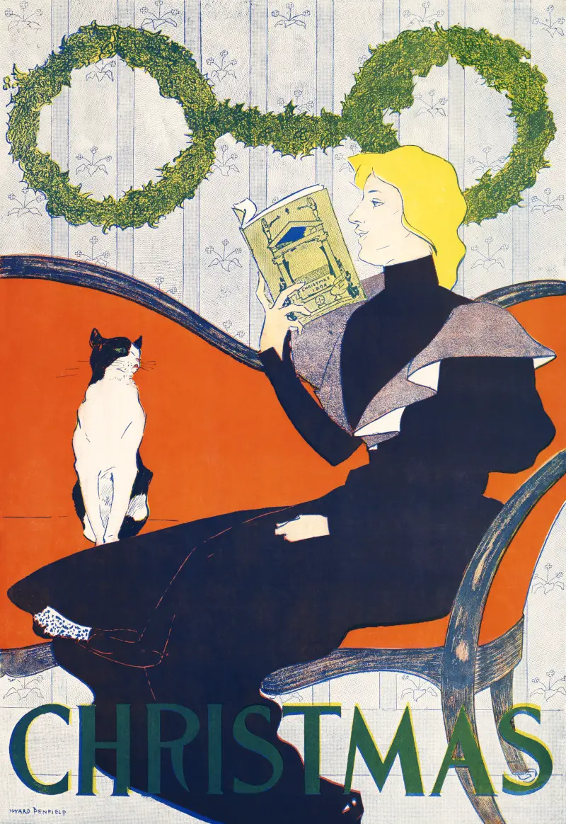 Vintage Christmas by Edward Penfield